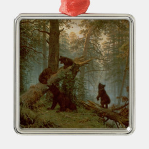 Morning in a Pine Forest, 1889 Metal Tree Decoration