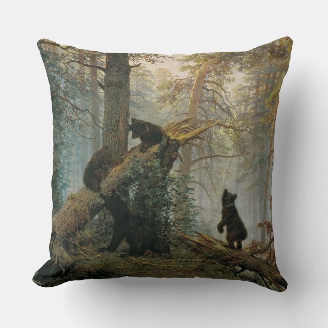 Morning In a Pine Forest  Cushion (Front)