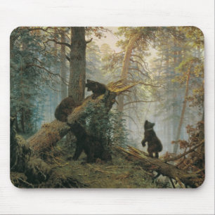 Morning in a Pine Forest Mouse Mat