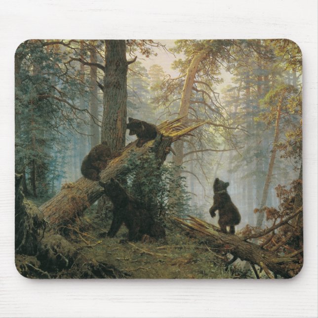 Morning in a Pine Forest Mouse Mat (Front)