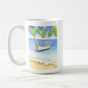 Morning in Bali Watercolor Coffee Mug