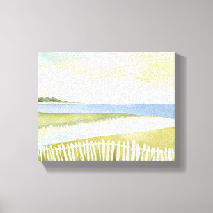 Morning in Chatham Cape Cod Watercolor Painting Canvas Print