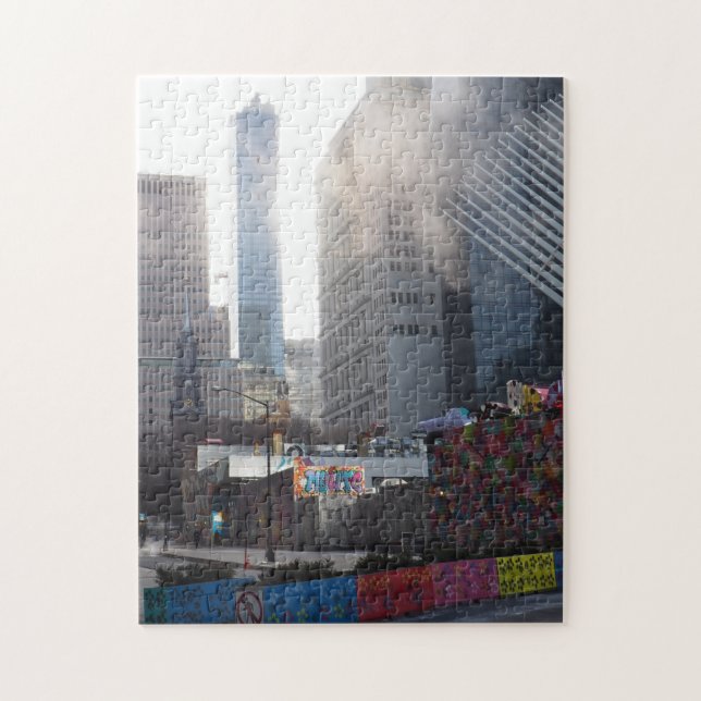 Morning in Lower Manhattan New York City NYC Jigsaw Puzzle (Vertical)