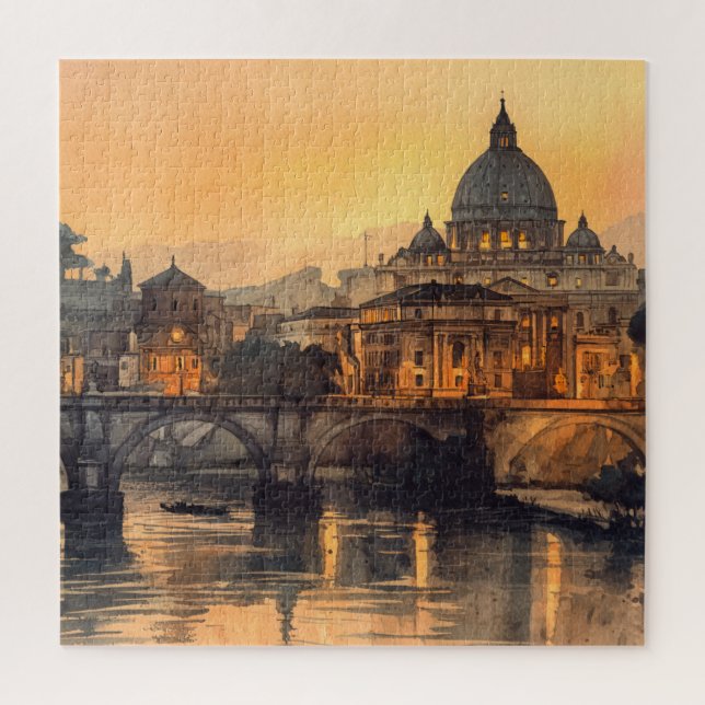 Morning in Rome Jigsaw Puzzle (Vertical)