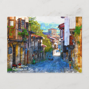 Morning in Santillana del Mar - The Real Spain Pos Postcard