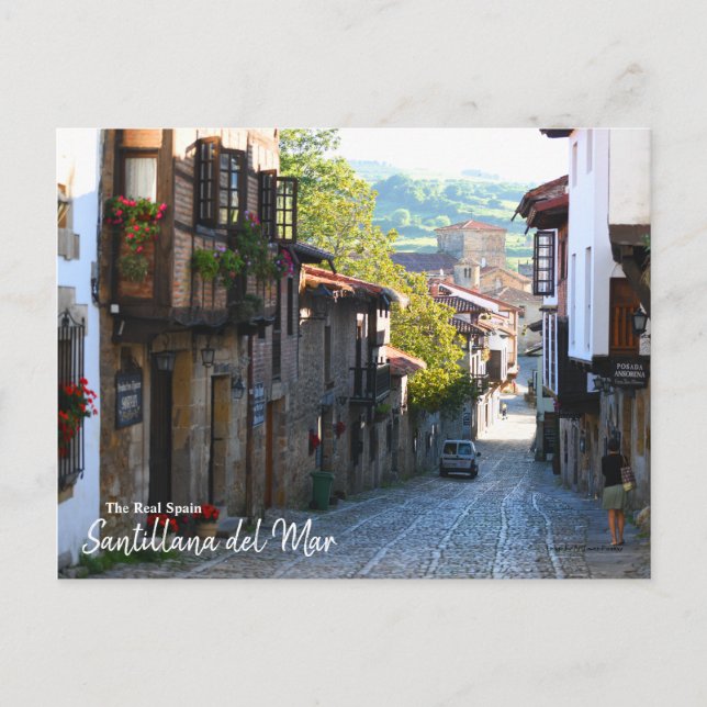 Morning in Santillana del Mar - The Real Spain Postcard (Front)