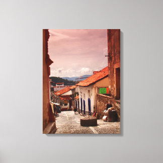 Morning In Taxco Street Canvas Print