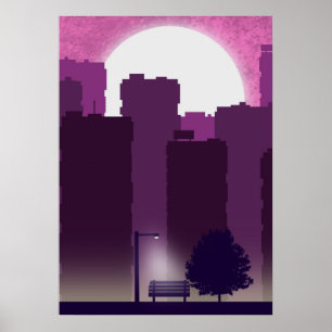 Morning in the City Poster