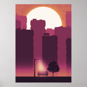 Morning in the City Poster