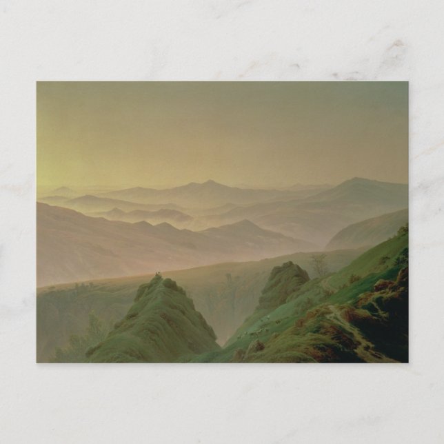 Morning in the Mountains Postcard (Front)