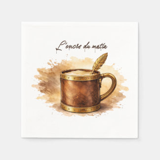 Morning Ink Cup Napkin