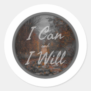 morning inspirational quotes for self love classic round sticker
