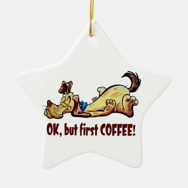Morning Joe Ceramic Tree Decoration (Front)