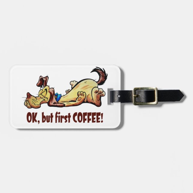 Morning Joe Luggage Tag (Front Horizontal)