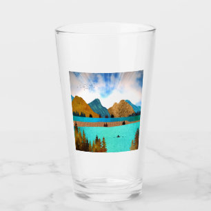 Morning Lake Rower Glass