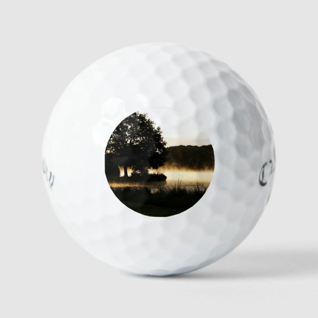 Morning Lake Scene css gbcnm Golf Balls (Front)