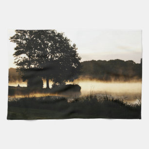 Morning Lake Scene ktm Tea Towel