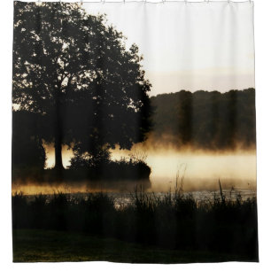 Morning Lake Scene sccn Shower Curtain