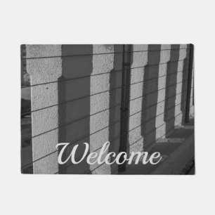 Morning Light And Shadows Grayscale Doormat