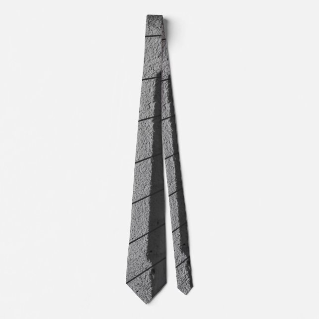 Morning Light And Shadows Grayscale Neck Tie (Front)