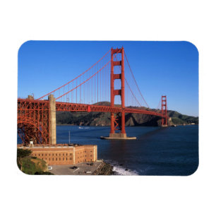 Morning light bathes the Golden Gate Bridge Magnet