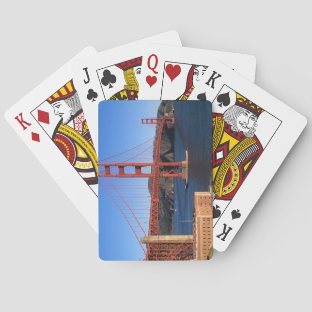 Morning light bathes the Golden Gate Bridge Playing Cards (Back)