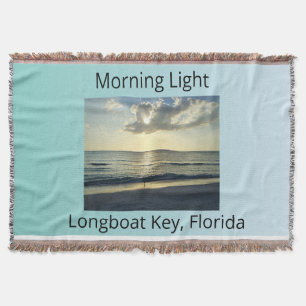 Morning Light Coastal Serenity Throw Blanket