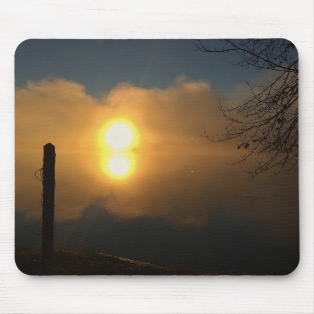 Morning Light Over Still Water Mouse Mat (Front)
