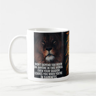 Morning lion coffee mug