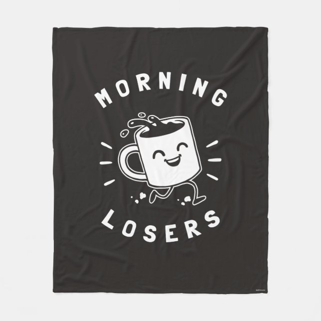 Morning Losers Fleece Blanket (Front)