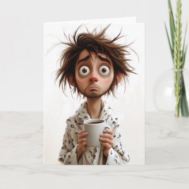 Morning Madness: Coffee First, Questions Later Invitation (Front)