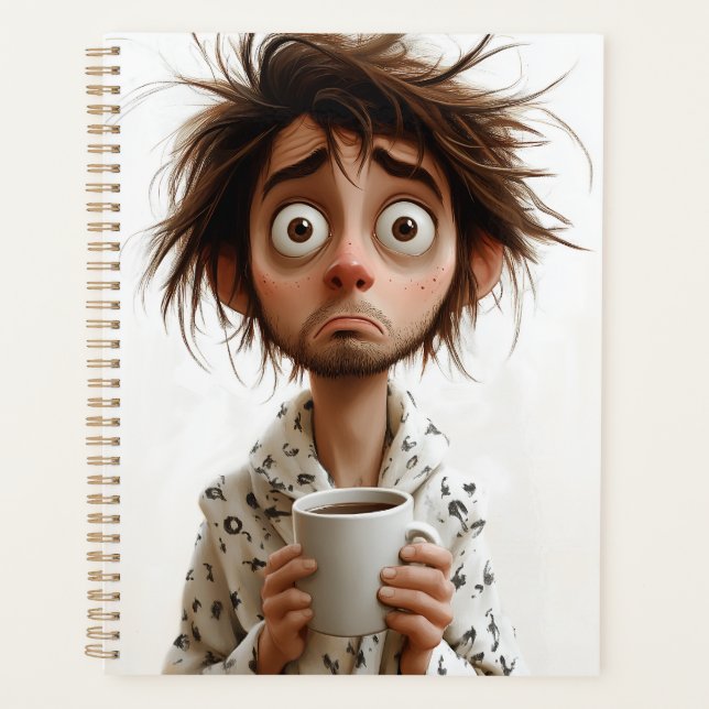 Morning Madness: Coffee First, Questions Later Planner (Front)