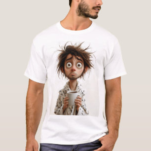 Morning Madness: Coffee First, Questions Later T-Shirt