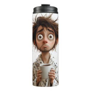 Morning Madness: Coffee First, Questions Later Thermal Tumbler