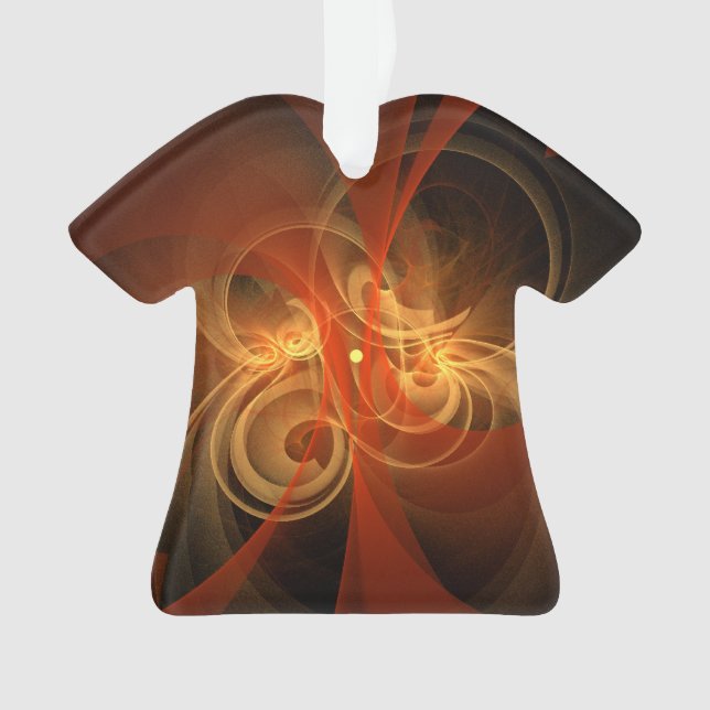 Morning Magic Abstract Art Acrylic Shirt Ornament (Front)