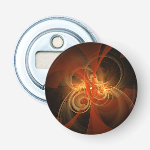 Morning Magic Abstract Art Button Bottle Opener