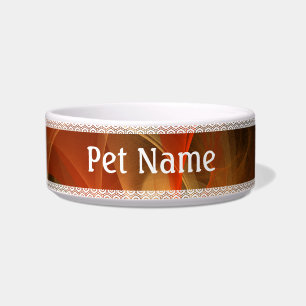 Morning Magic Abstract Art Cat Bowl
