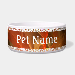 Morning Magic Abstract Art Dog Bowl