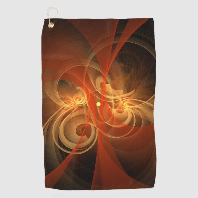 Morning Magic Abstract Art Golf Towel (Front)