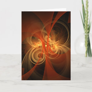 Morning Magic Abstract Art Greeting Card