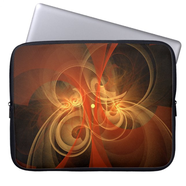 Morning Magic Abstract Art Laptop Sleeve (Front)