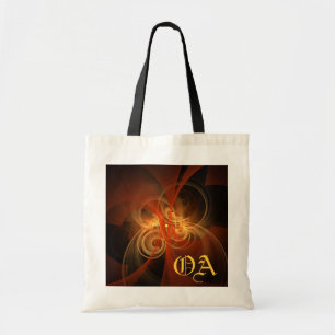 Morning Magic Abstract Art Monogram Bag