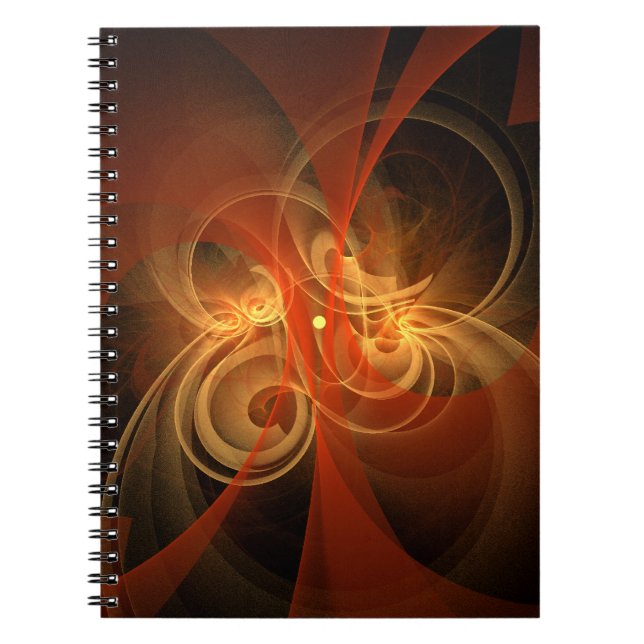 Morning Magic Abstract Art Notebook (Front)