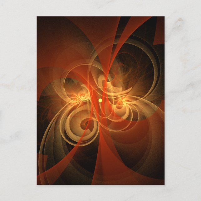 Morning Magic Abstract Art Postcard (Front)