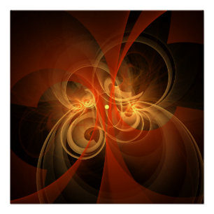 Morning Magic Abstract Art Poster