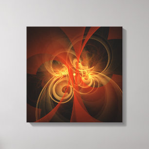 Morning Magic Abstract Art Quad Canvas Print