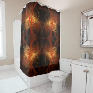 Morning Magic Abstract Art Shower Curtain