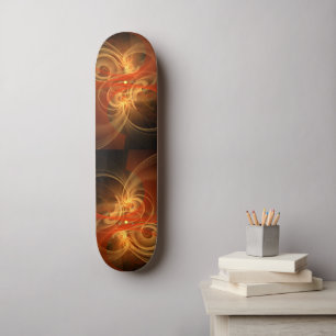 Morning Magic Abstract Art Skateboard