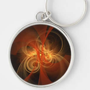 Morning Magic Abstract Art Small Key Ring