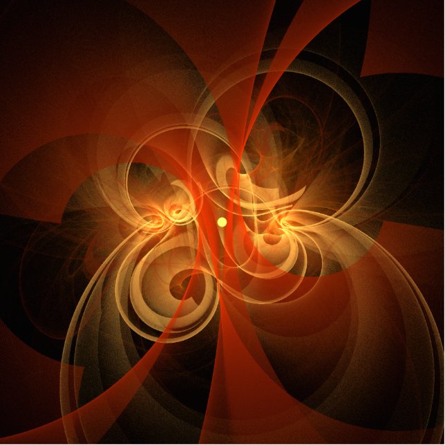 Morning Magic Abstract Art Standing Photo Sculpture (Front)